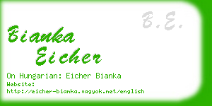 bianka eicher business card